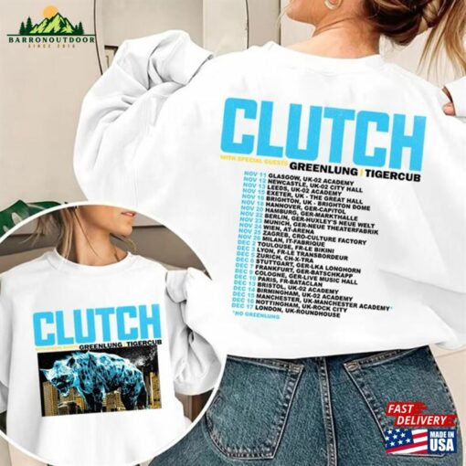 Clutch Europe Uk Tour 2023 T-Shirt Graphic Sweatshirt Hoodie