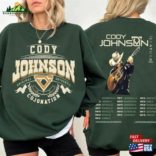 Cody Johnson Tour 2024 Shirt Country Music Cojo Unisex Concert Hoodie