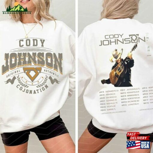 Cody Johnson Tour 2024 Shirt Country Music Cojo Unisex Concert Hoodie