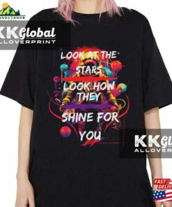Coldplay Youth T-Shirt Look At The Stars Lyric Tee Unisex Classic