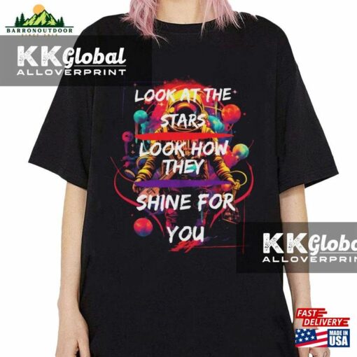 Coldplay Youth T-Shirt Look At The Stars Lyric Tee Unisex Classic