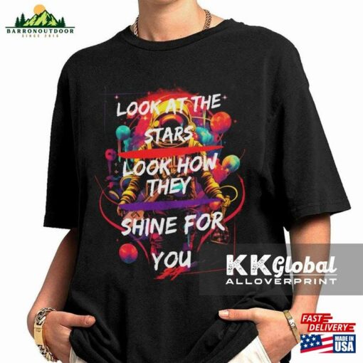 Coldplay Youth T-Shirt Look At The Stars Lyric Tee Unisex Classic