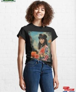 Collage Style Image Of Pretty Young Woman In Traditional Japanese Clothing And Blooming Flowers Classic T-Shirt Sweatshirt Hoodie Collage Style Image Of Pretty Young Woman In Traditional Japanese Clothing And Blooming Flowers Classic T-Shirt Sweatshirt Hoodie