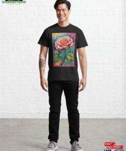 Colorful 70S Rose Classic T-Shirt Hoodie 2 Colorful 70S Rose Classic T Shirt Hoodie 3