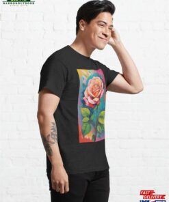 Colorful 70S Rose Classic T-Shirt Hoodie 3 Colorful 70S Rose Classic T Shirt Hoodie 4