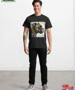 Colorful Artistic Boxer Profile Drawing Classic T-Shirt Sweatshirt