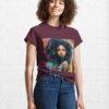 Colorful Graffiti Art Cute Black Lady Classic T-Shirt Sweatshirt