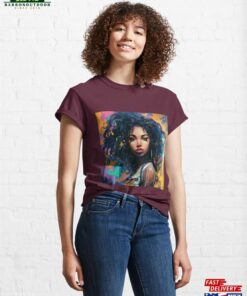 Colorful Graffiti Art Cute Black Lady Classic T-Shirt Sweatshirt Colorful Graffiti Art Cute Black Lady Classic T-Shirt Sweatshirt