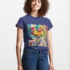 Colorful Ranunculus Blossoms In A Matching Vase Classic T-Shirt Hoodie
