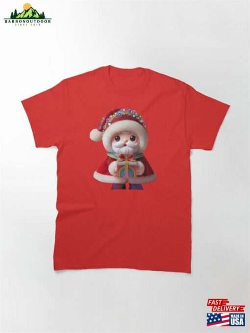 Colorful Santa 2 #Merrychristmas #Christmas #Santa Classic T-Shirt Unisex