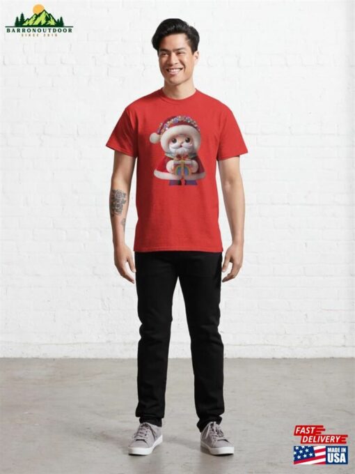 Colorful Santa 2 #Merrychristmas #Christmas #Santa Classic T-Shirt Unisex