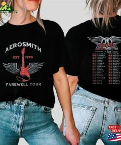 Comfort Color 2Sides Shirt Aerosmith 2023 2024 Peace Out Farewell Tour With The Black Crowes Classic Sweatshirt