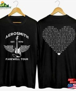 Comfort Color 2Sides Shirt Aerosmith 2023 2024 Peace Out Farewell Tour With The Black Crowes T-Shirt Classic
