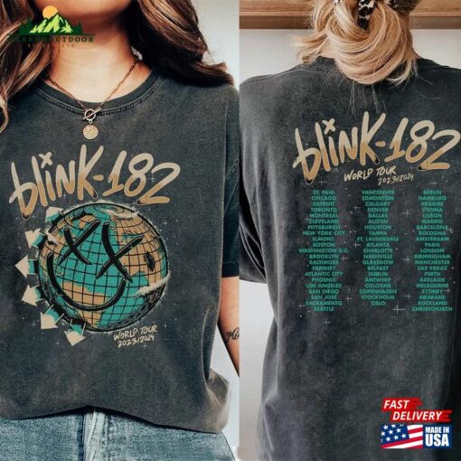 Comfort Color Blink 182 Shirt The World Tour 2023 Hoodie Classic