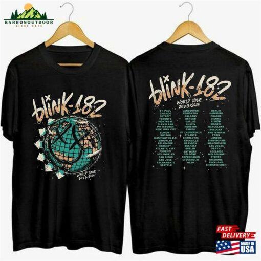 Comfort Color Blink 182 Shirt The World Tour 2023 Hoodie Classic