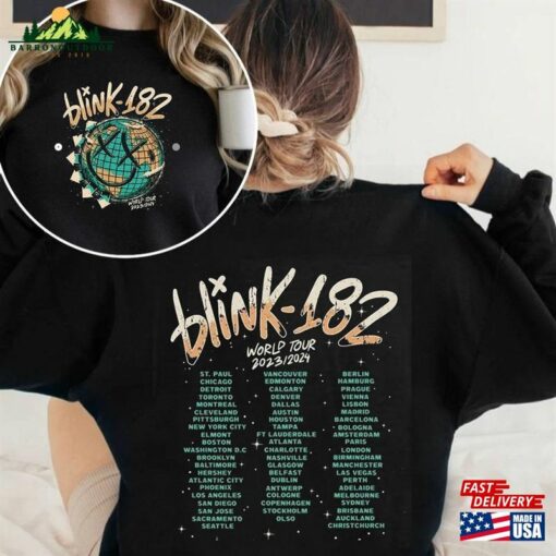 Comfort Color Blink 182 Shirt The World Tour 2023 Hoodie Sweatshirt