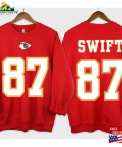 Comfort Color Double Side Swift 87 Sweatshirt And Travis Kelce Football Red Shirt Classic 3 Comfort Color Double Side Swift 87 Sweatshirt And Travis Kelce Football Red Shirt Classic 4