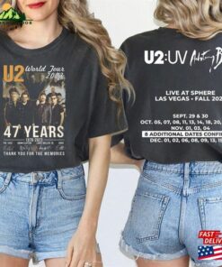 Comfort Color Fall Tour 2023 Rock Band U2 Shirt Achtung Baby Live At Sphere Signature Classic Sweatshirt