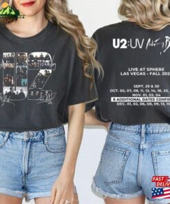 Comfort Color Fall Tour 2023 Rock Band U2 Shirt Achtung Baby Live At Sphere Signature Hoodie Sweatshirt