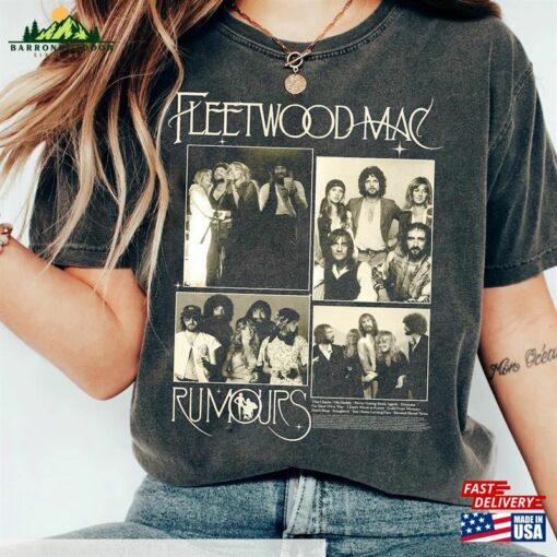 Comfort Color Gift Fleetwood Mac Funny T-Shirt Graphic Music Band Retro 90 Classic