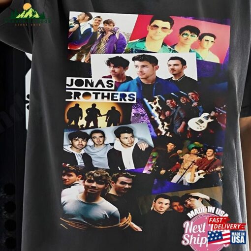 Comfort Color Jonas Brothers Shirt Five Album One Night Concert 2023 T-Shirt Unisex