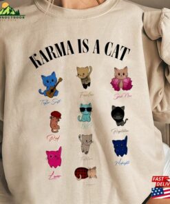 Comfort Color Karma Is A Cat Music Fan Album Tshirt Tour 2023 Albums As Books T-Shirt Shirt Sweatshirt Classic