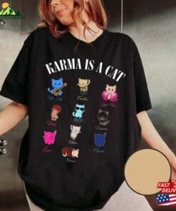 Comfort Color Karma Is A Cat Music Fan Album Tshirt Tour 2023 Albums As Books T-Shirt Shirt Sweatshirt Classic 3 Comfort Color Karma Is A Cat Music Fan Album Tshirt Tour 2023 Albums As Books T Shirt Shirt Sweatshirt Classic 4