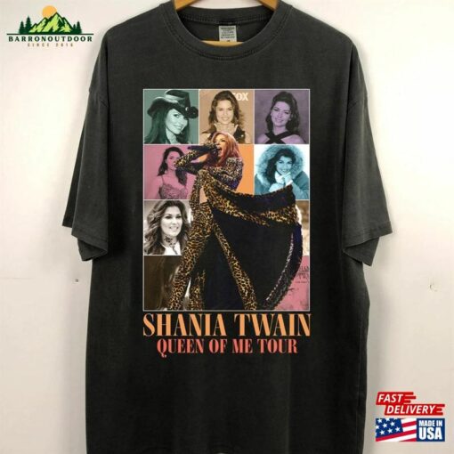 Comfort Color Music Queen Of Me Tour Shania Shirt 90S Retro Concert Gift For Fans Unisex Sweatshirt