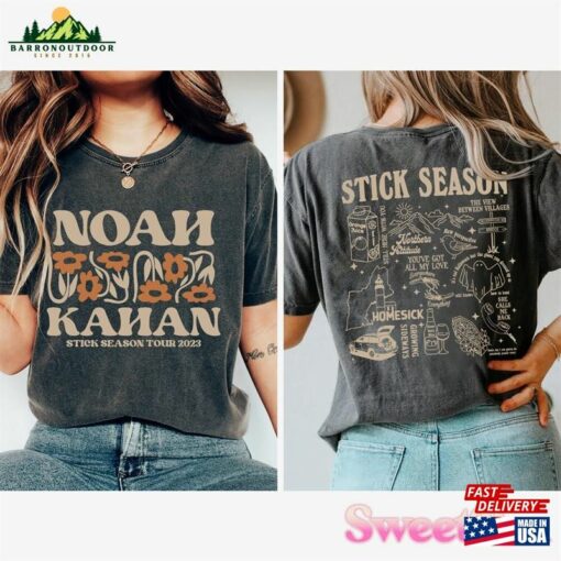 Comfort Color Noah Kahan Double Sides Shirt Stick Season Tour 2023 Album Tracklist Folk Pop Music Hoodie Sweatshirt