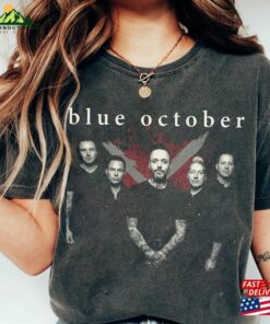 Comfort Color October Graphic Shirt Blue Tshirt Unisex T-Shirt Comfort Color October Graphic Shirt Blue Tshirt Unisex T-Shirt