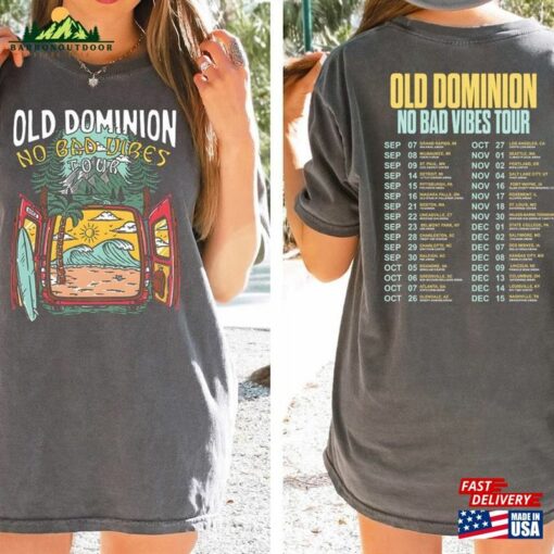 Comfort Color Old Dominion No Bad Vibes Tour 2023 Shirt Concert Both Sides Music Classic T-Shirt