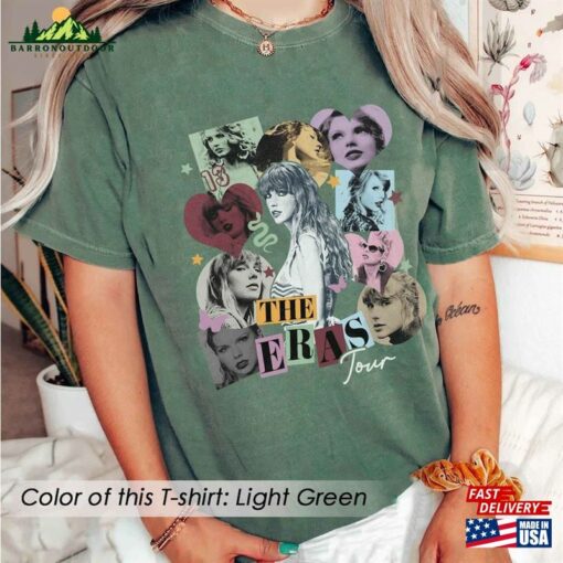 Comfort Color Retro Taylor The Eras Tour Shirt Swiftie Tee T-Shirt Unisex