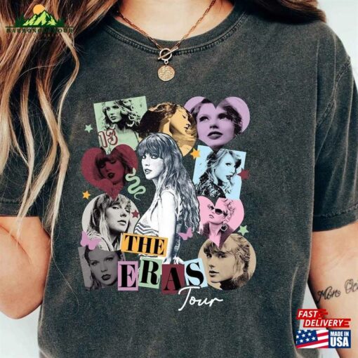 Comfort Color Retro Taylor The Eras Tour Shirt Swiftie Tee T-Shirt Unisex