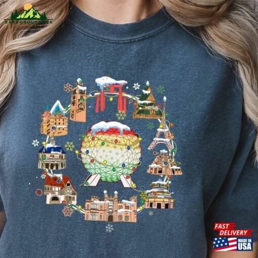 Comfort Color Shirt Disney Epcot T-Shirt Cruising Christmas Tee Hoodie Classic