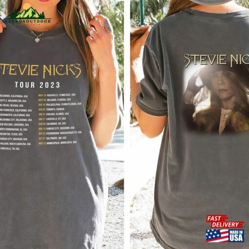 Comfort Color Stevie Nicks Tour 2023 Live In Concert T-Shirt Shirt Fan Unisex