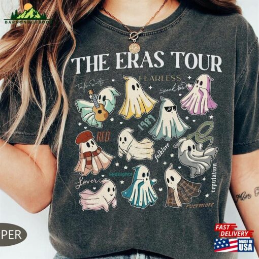 Comfort Color The Eras Tour Ghost Shirt Swiftie Taylor T-Shirt Hoodie