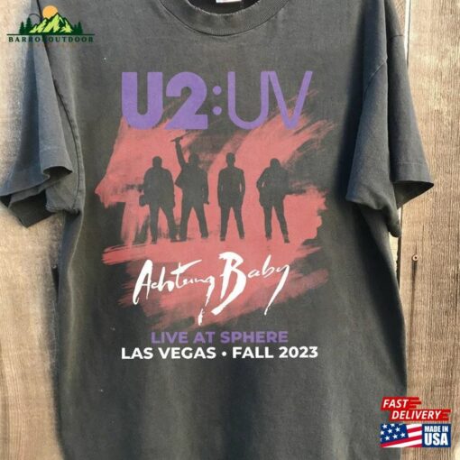 Comfort Color U2 Shirt Live At Sphere Las Vegas Sweatshirt Unisex