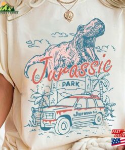 Comfort Color Vintage Jurassic Park Shirt Entrance With Tour Jeep Dinosaur T Classic Sweatshirt
