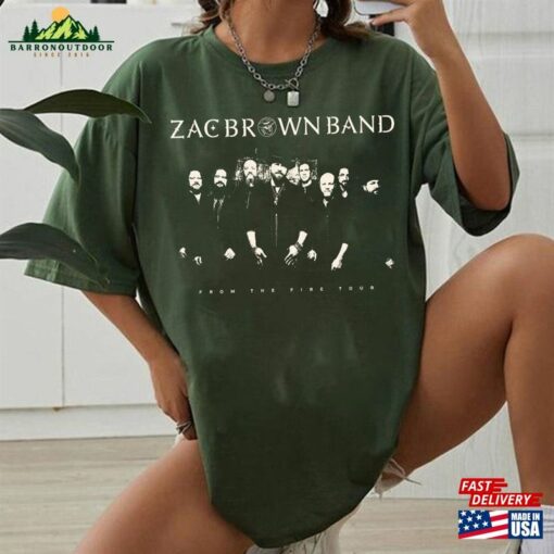 Comfort Color Zac Fan Brown Band Shirt Gift Fans From The Fire Tour 2023 Classic Sweatshirt