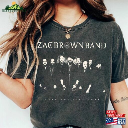 Comfort Color Zac Fan Brown Band Shirt Gift Fans From The Fire Tour 2023 Classic Sweatshirt