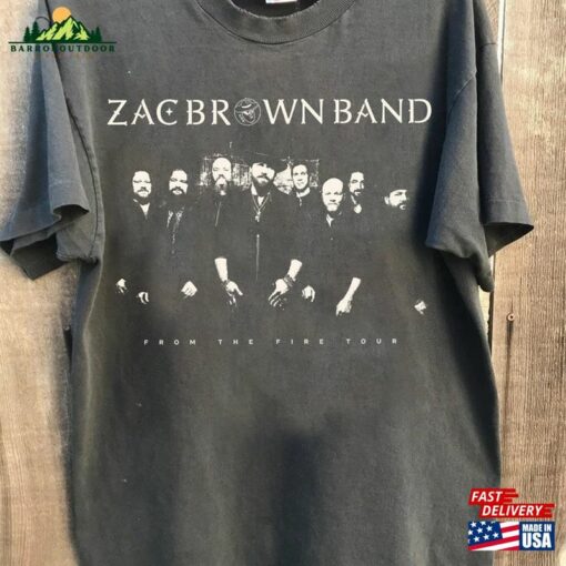 Comfort Color Zac Fan Brown Band Shirt Gift Fans From The Fire Tour 2023 Classic Sweatshirt