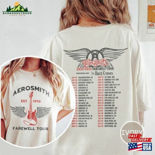 Comfort Colors® Aerosmith Band Farewell Tour Shirt Fan Gifts Graphic Classic Sweatshirt