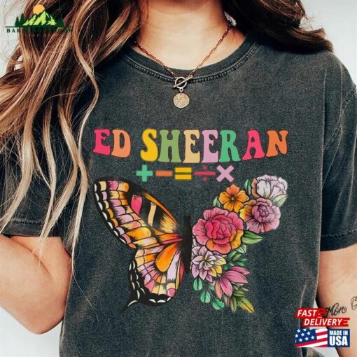 Comfort Colors® Ed Sheeran Butterfly Shirt Equals Tour Shirts The Mathematics World Unisex Sweatshirt