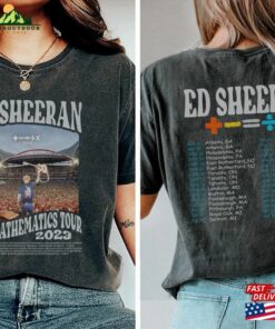 Comfort Colors® Ed Sheeran Shirt Mathematics Tour Concert Shirts Sweatshirt Unisex