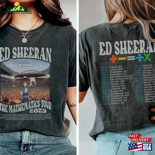 Comfort Colors® Ed Sheeran Shirt Mathematics Tour Concert Shirts Sweatshirt Unisex