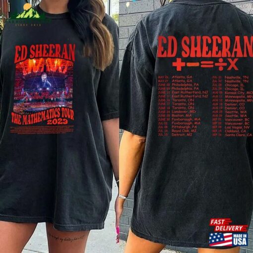 Comfort Colors® Ed Sheeran The Mathematics Tour 2023 Shirt T-Shirt Classic