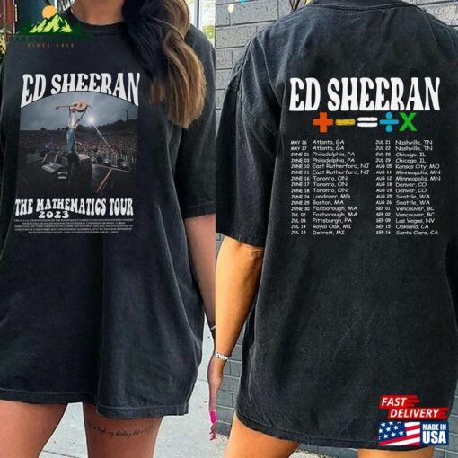 Comfort Colors® Ed Sheeran The Mathematics Tour Shirt Fan Gift Hoodie Classic