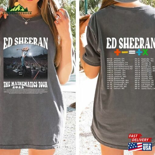 Comfort Colors® Ed Sheeran The Mathematics Tour Shirt Fan Gift Hoodie Classic