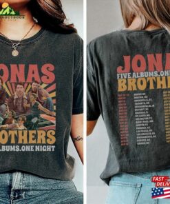 Comfort Colors® Jonas Brothers Vintage Shirt Five Albums One Night Tour Retro 2023 Unisex Classic