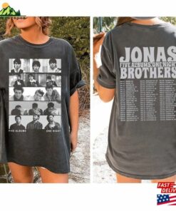 Comfort Colors® Jonas Brothers Vintage T-Shirt Five Albums One Night Tour Shirt 2023 Hoodie Sweatshirt